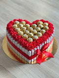 Box cœur fleurs & chocolat